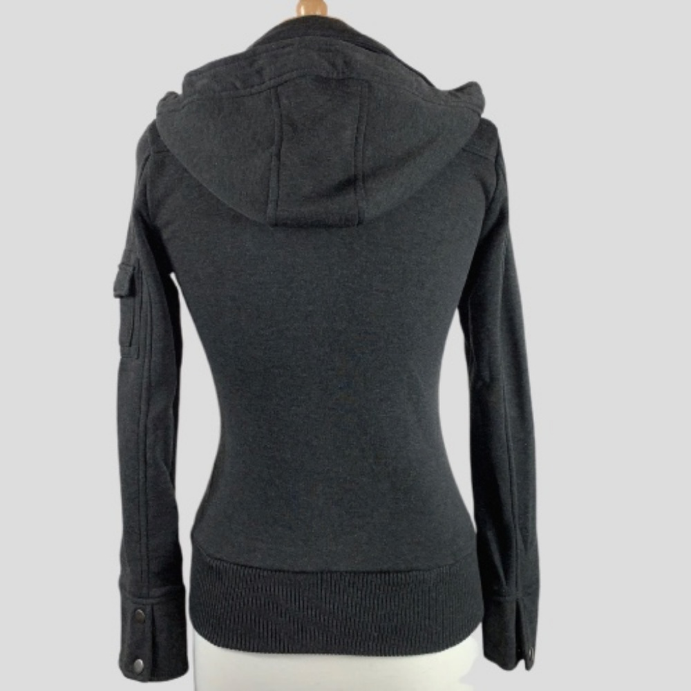 💥Host Pick💥Grey DoubleBreasted Pea Jacket w/Hood - Picture 6 of 8